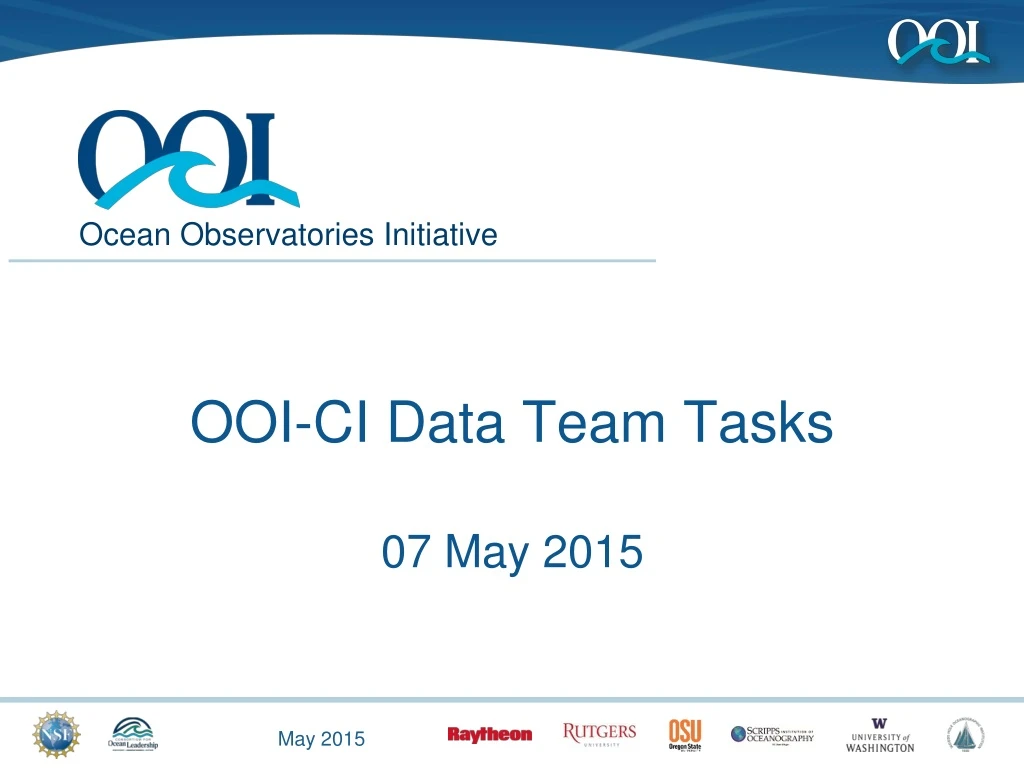 ooi ci data team tasks 07 may 2015