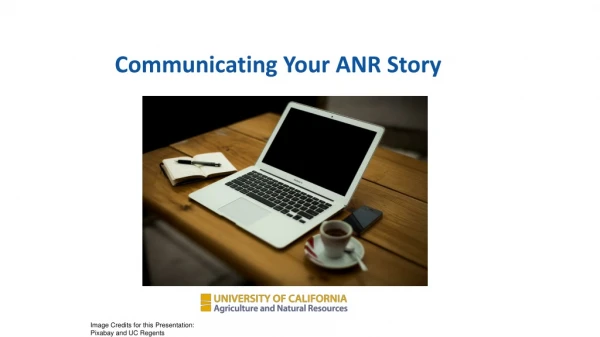 Communicating Your ANR Story