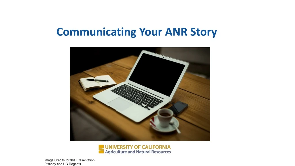 communicating your anr story