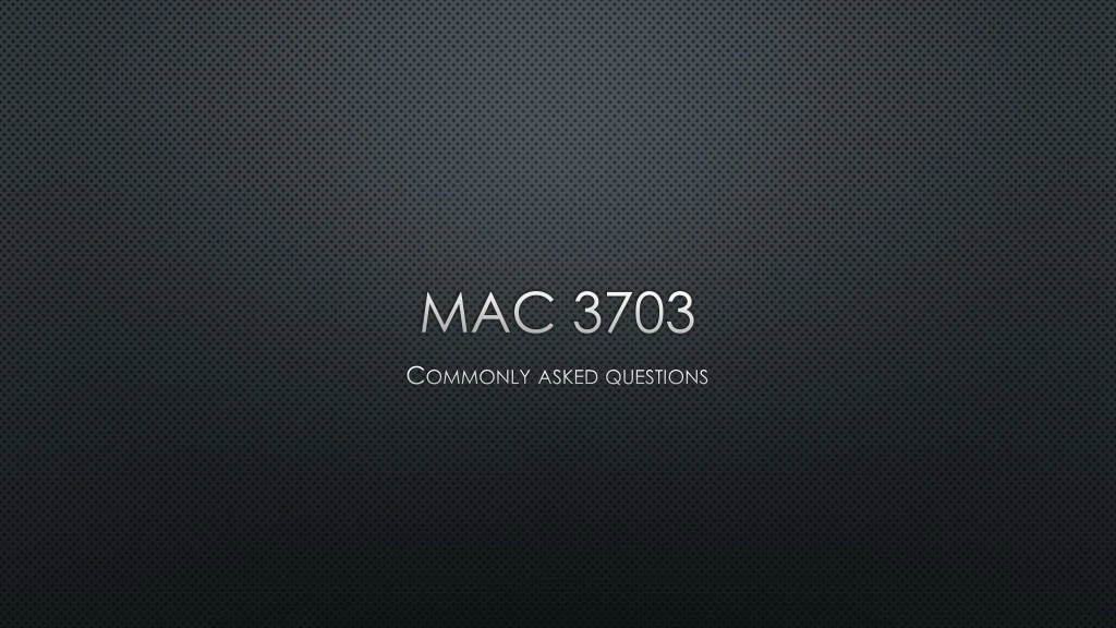 mac 3703