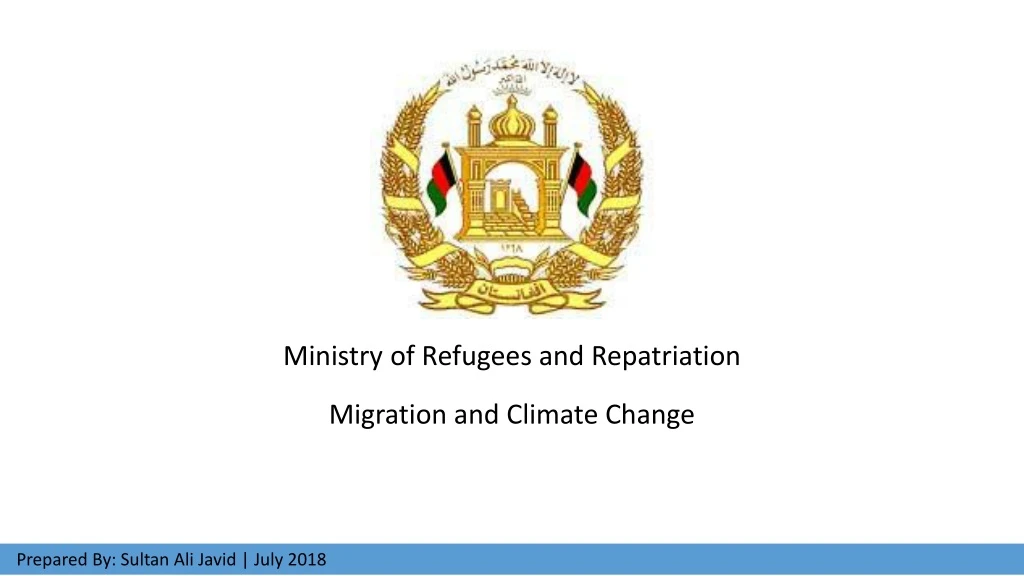 ministry of refugees and repatriation