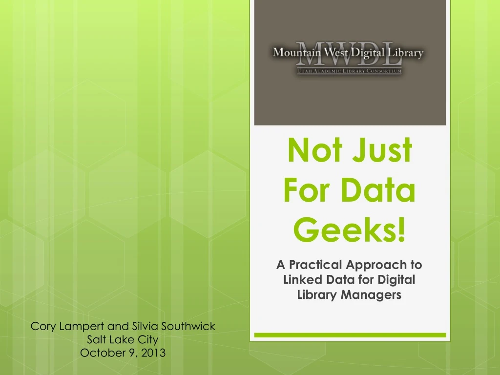 not just for data geeks