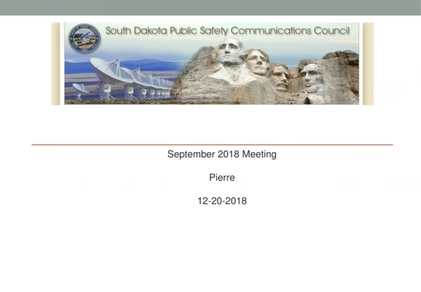 September 2018 Meeting Pierre 12-20-2018
