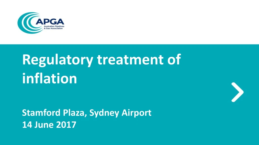regulatory treatment of inflation stamford plaza sydney airport 14 june 2017