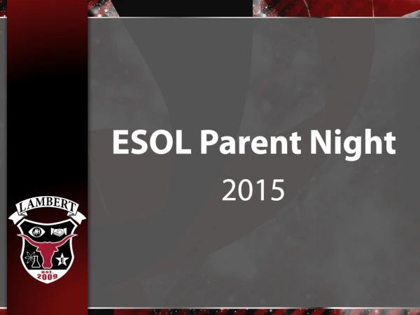 ESOL Parent Night