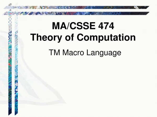 TM Macro Language