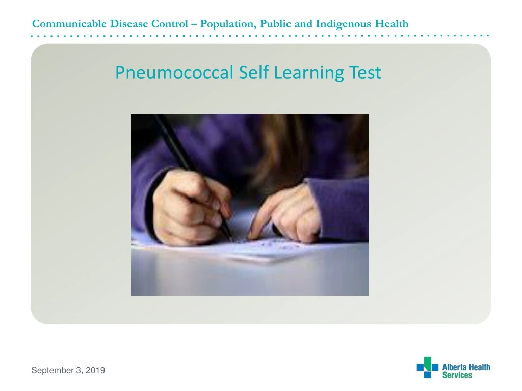 pneumococcal self learning test