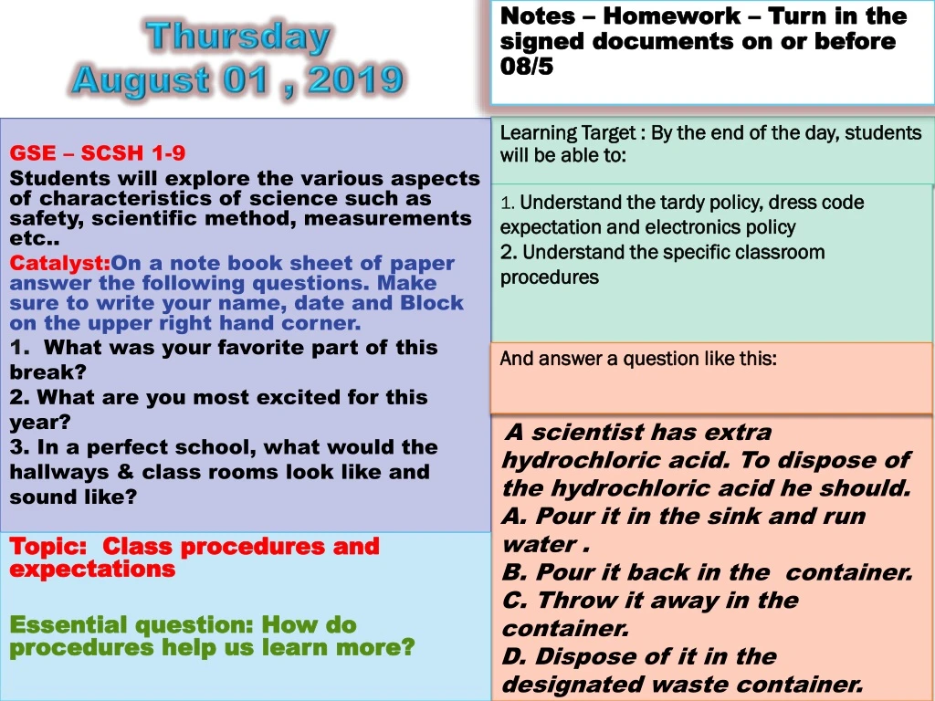 thursday august 01 2019