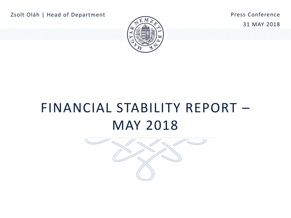 financial stability report may 2018