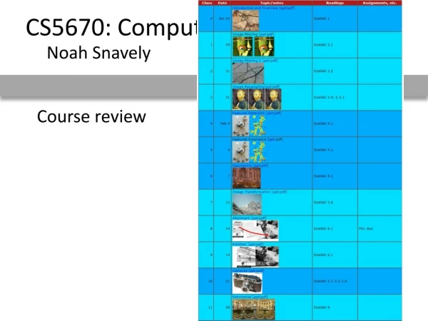 Course review