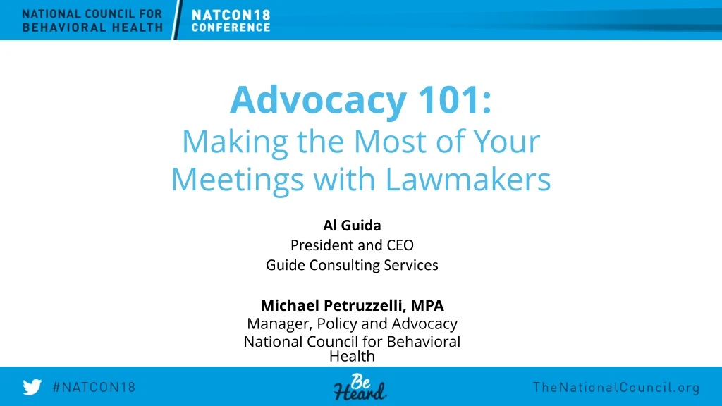 advocacy 101 making the most of your meetings