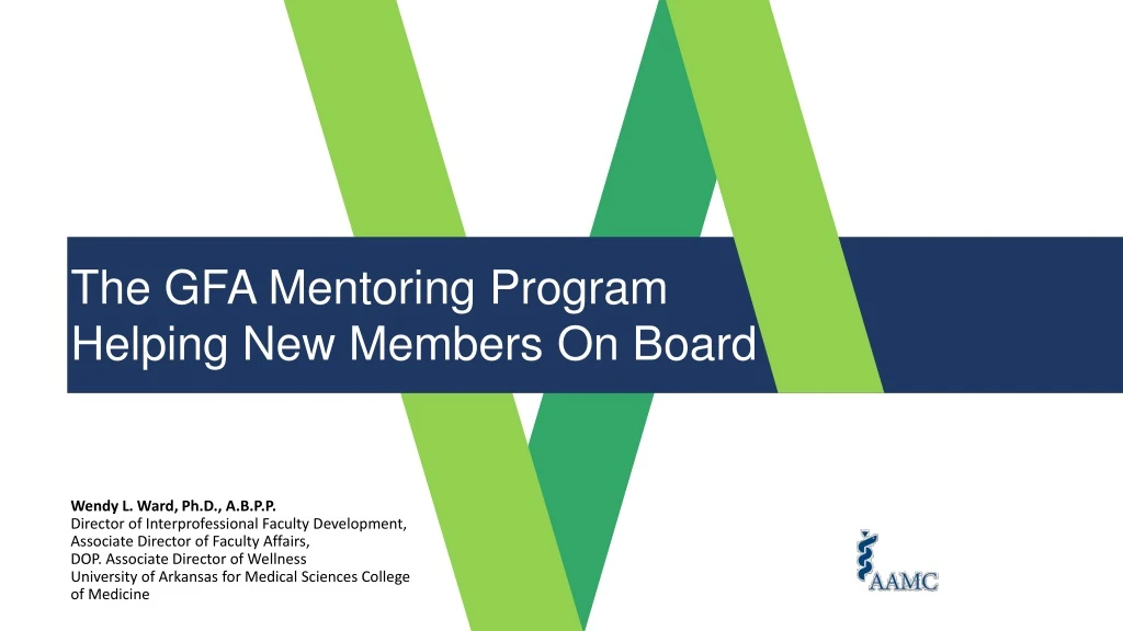 the gfa mentoring program helping new members