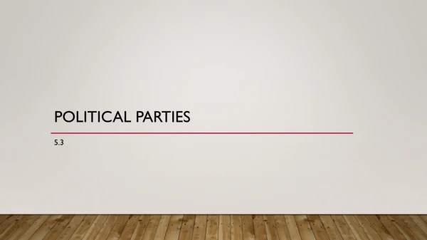 Political parties