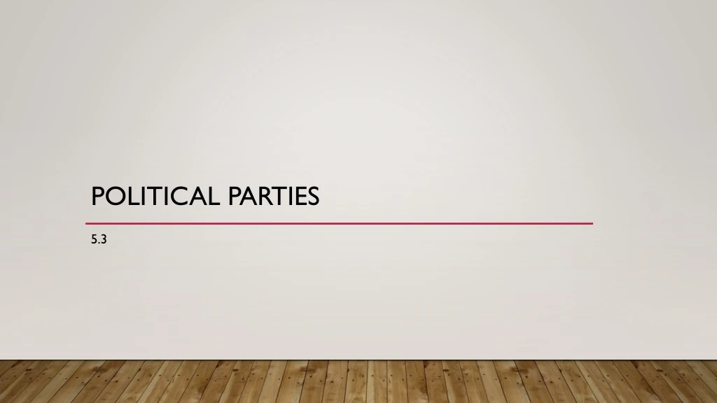 political parties