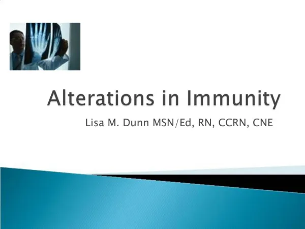 Alterations in Immunity