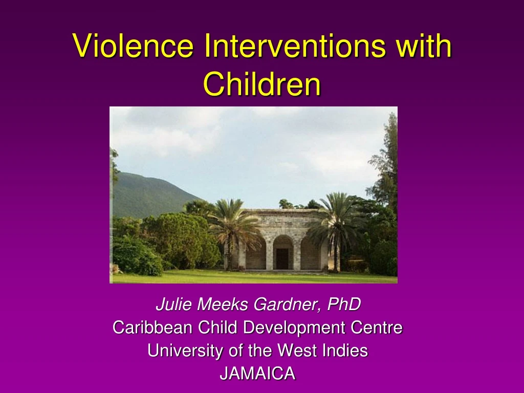 violence interventions with children