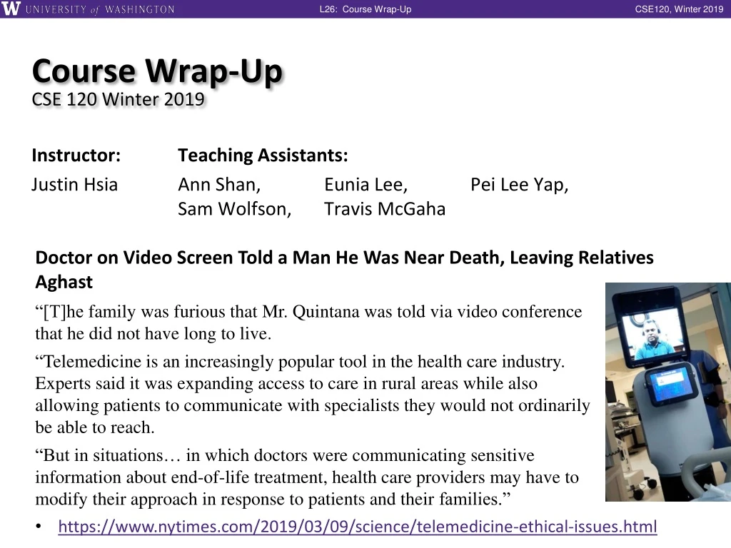 course wrap up cse 120 winter 2019