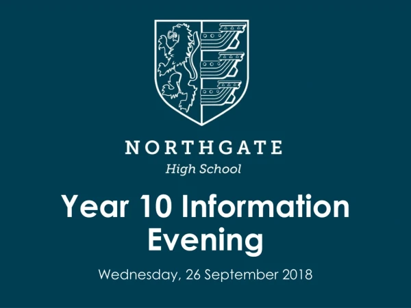 Year 10 Information Evening