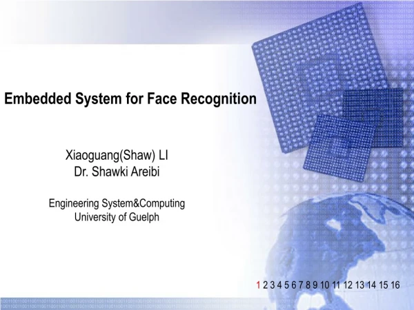 Embedded System for Face Recognition