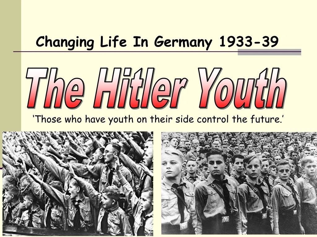 changing life in germany 1933 39
