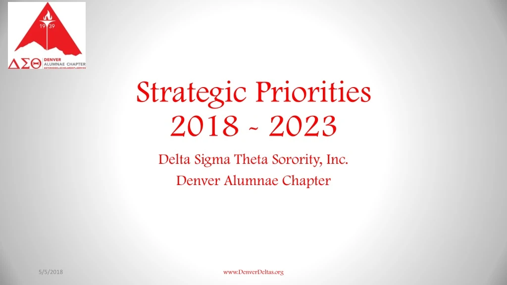 strategic priorities 2018 2023