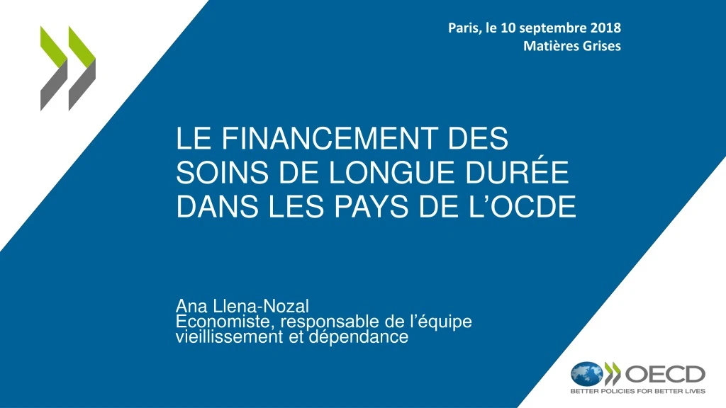 le financement des soins de longue dur e dans les pays de l ocde