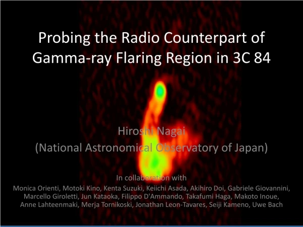 Probing the Radio Counterpart of Gamma-ray Flaring Region in 3C 84