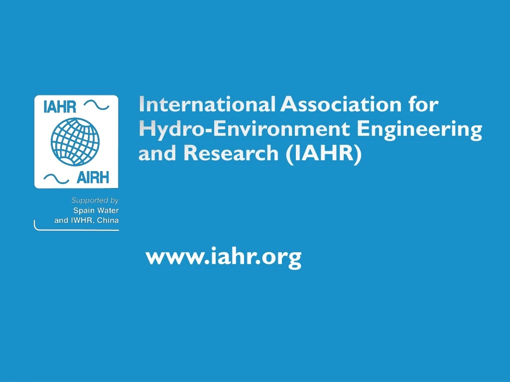 international association for hydro environment engineering and research iahr