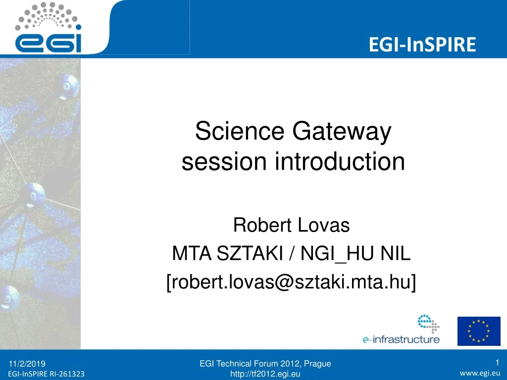 science gateway s ession introduction