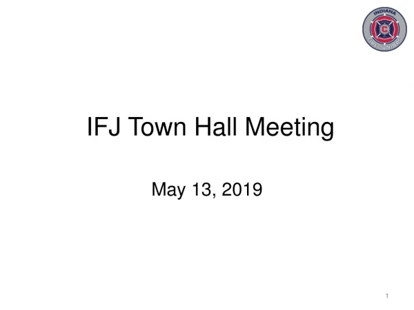 IFJ Town Hall Meeting