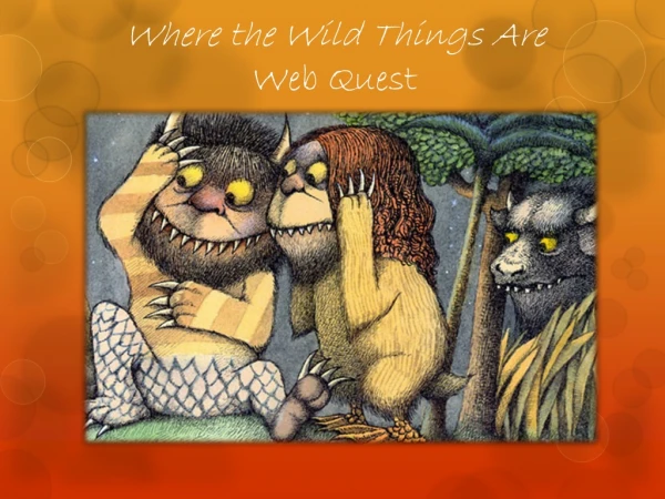 Where the Wild Things Are Web Quest