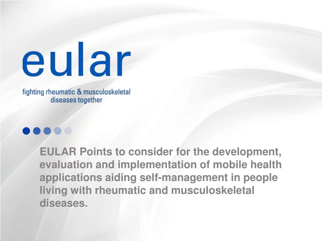 eular points to consider for the development