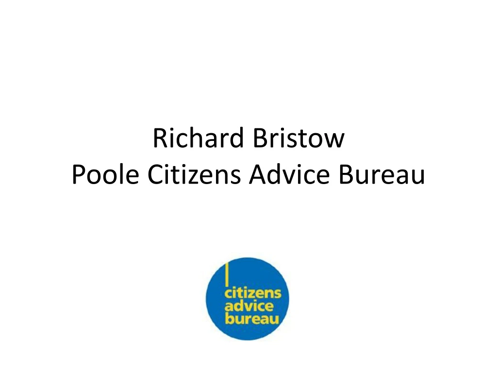 richard bristow poole citizens advice bureau