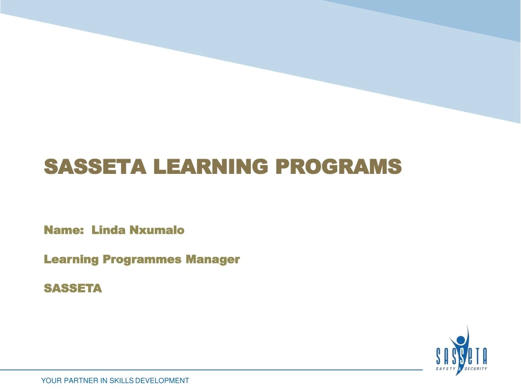 sasseta learning programs