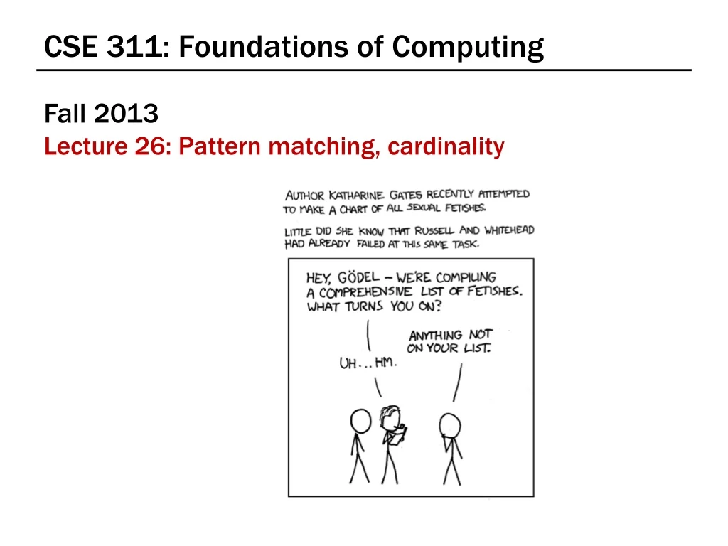 cse 311 foundations of computing