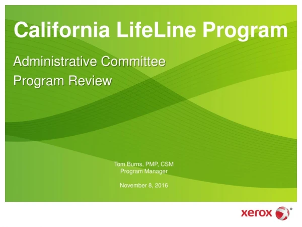 California LifeLine Program
