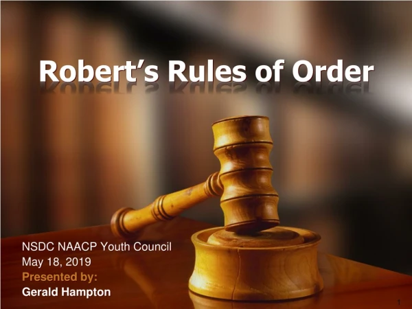 Robert’s Rules of Order