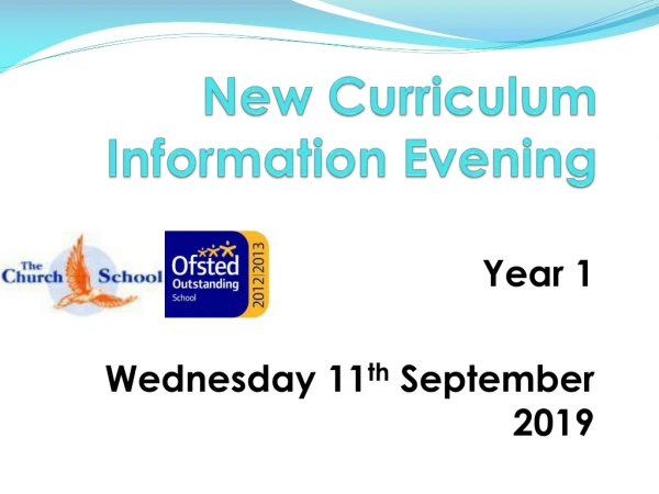 New Curriculum Information Evening