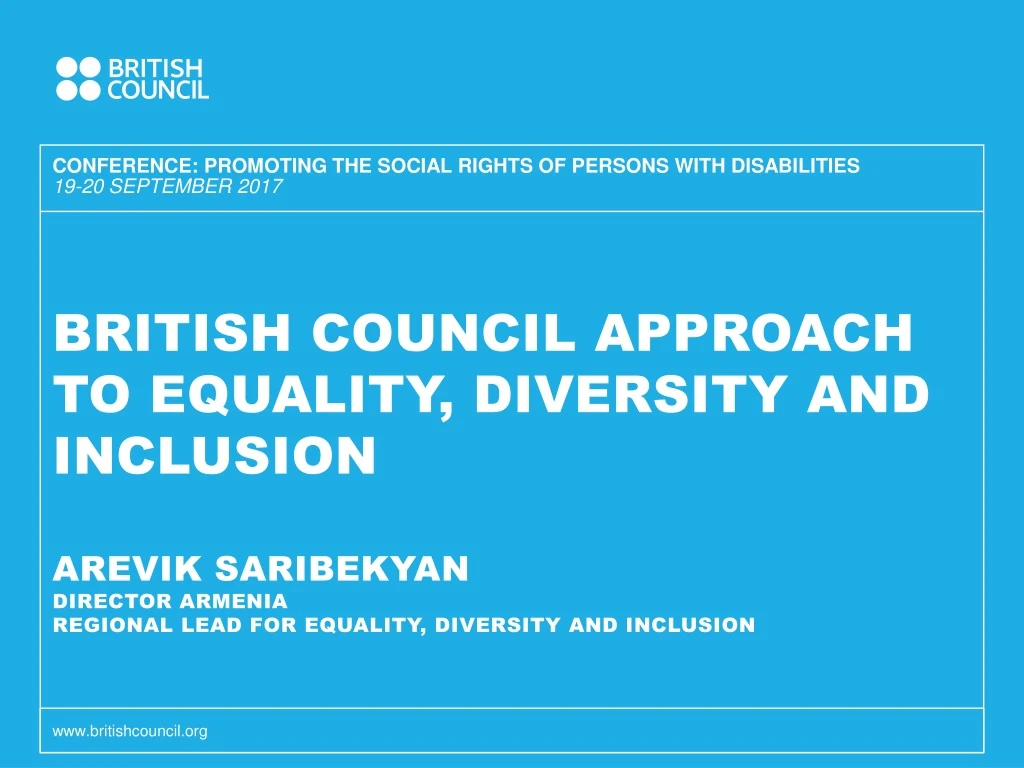 conference promoting the social rights of persons with disabilities