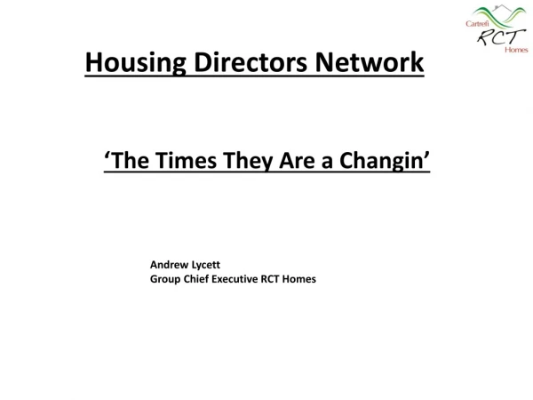 Housing Directors Network
