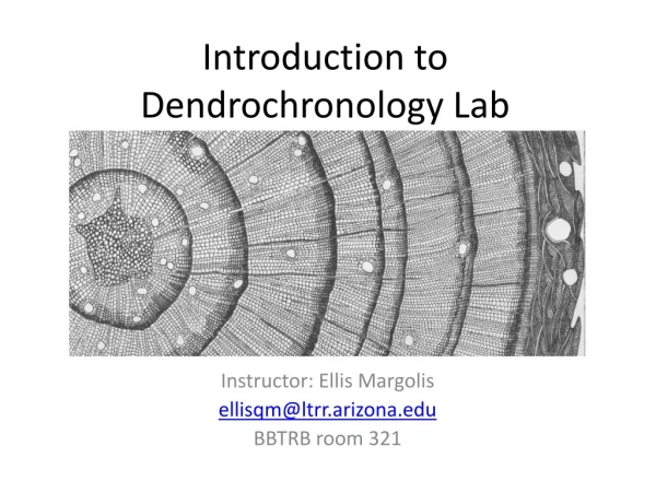 Introduction to Dendrochronology Lab