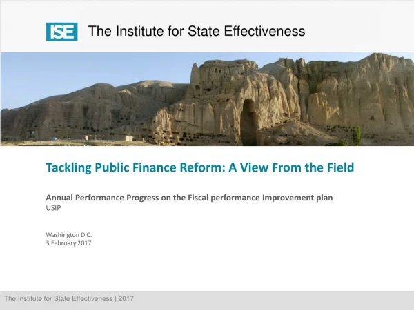 Fiscal Performance Improvement in Afghanistan