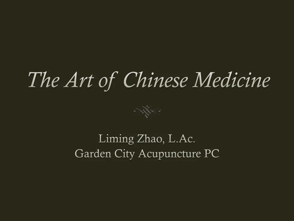 the art of chinese medicine