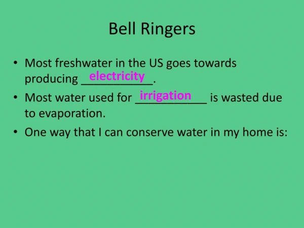 Bell Ringers