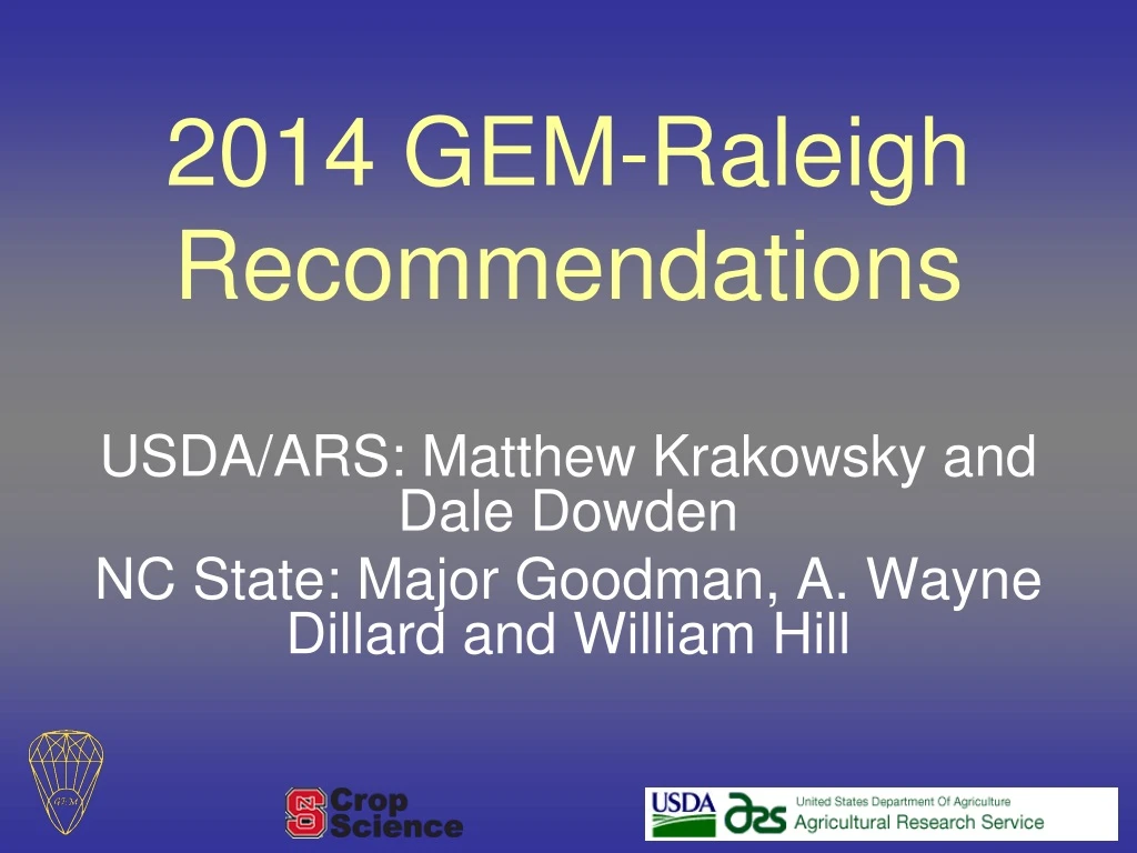 2014 gem raleigh recommendations