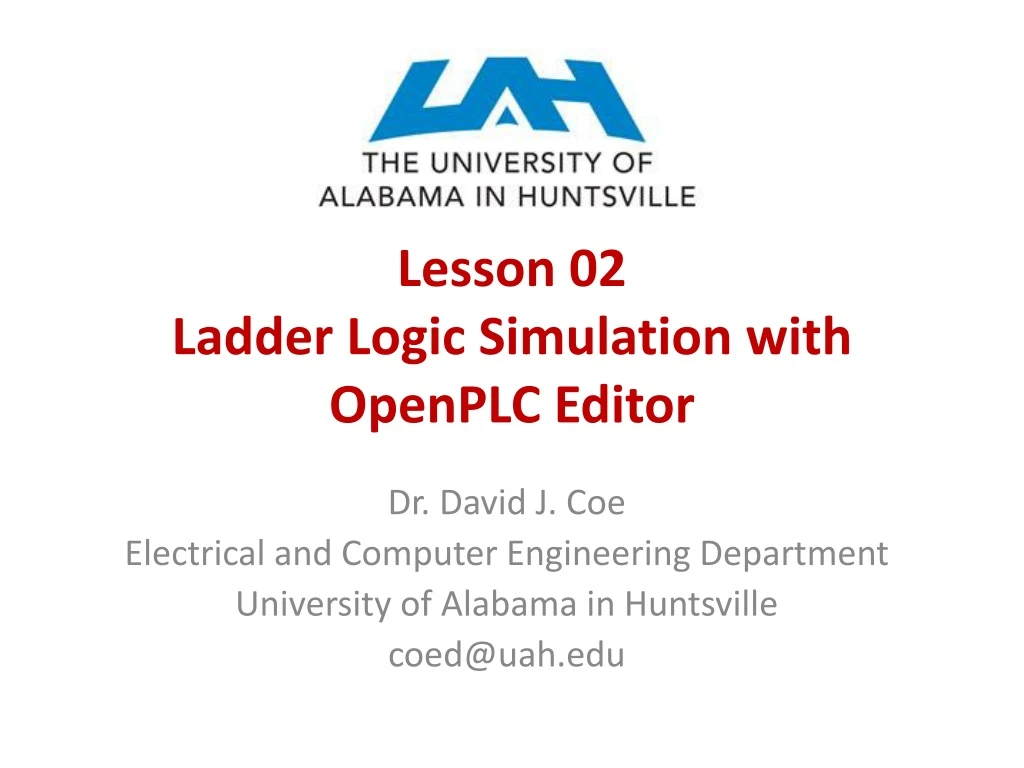 lesson 02 ladder logic simulation with openplc editor