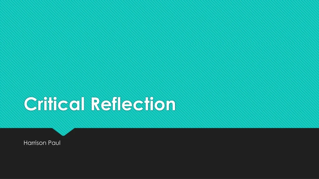 critical reflection