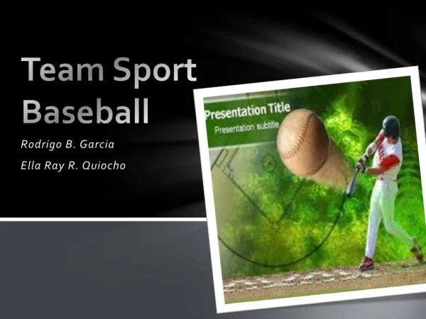 Team Sport Baseball