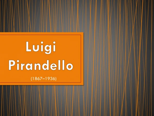 Luigi Pirandello