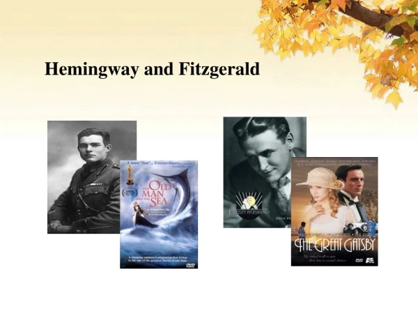 Hemingway and Fitzgerald